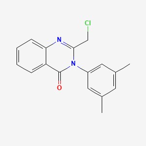 molecular formula C17H15ClN2O B2893324 2-(chloromethyl)-3-(3,5-dimethylphenyl)-4(3H)-quinazolinone CAS No. 338966-00-0