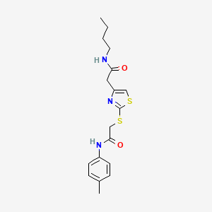 N-butyl-2-(2-((2-oxo-2-(p-tolylamino)ethyl)thio)thiazol-4-yl)acetamide