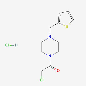 2-Chloro-1-[4-(thiophen-2-ylmethyl)piperazin-1-yl]ethan-1-one hydrochloride