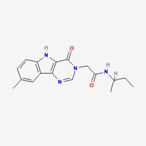 N-(sec-butyl)-2-(8-methyl-4-oxo-4,5-dihydro-3H-pyrimido[5,4-b]indol-3-yl)acetamide