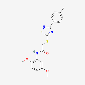 N-(2,5-dimethoxyphenyl)-2-((3-(p-tolyl)-1,2,4-thiadiazol-5-yl)thio)acetamide