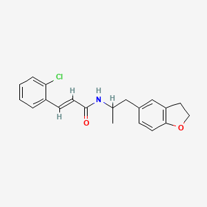 molecular formula C20H20ClNO2 B2893348 (E)-3-(2-chlorophenyl)-N-(1-(2,3-dihydrobenzofuran-5-yl)propan-2-yl)acrylamide CAS No. 2035004-62-5
