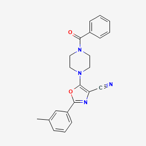 5-(4-Benzoylpiperazin-1-yl)-2-(m-tolyl)oxazole-4-carbonitrile