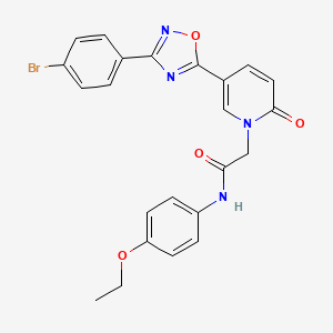 2-(5-(3-(4-bromophenyl)-1,2,4-oxadiazol-5-yl)-2-oxopyridin-1(2H)-yl)-N-(4-ethoxyphenyl)acetamide