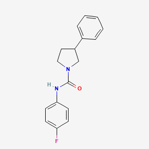 N-(4-fluorophenyl)-3-phenylpyrrolidine-1-carboxamide