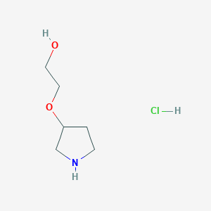 2-Pyrrolidin-3-yloxyethanol;hydrochloride
