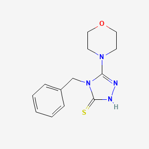 molecular formula C13H16N4OS B2893389 4-benzyl-5-(morpholin-4-yl)-4H-1,2,4-triazole-3-thiol CAS No. 847783-72-6