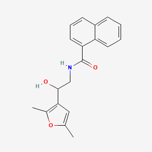 molecular formula C19H19NO3 B2893395 N-(2-(2,5-dimethylfuran-3-yl)-2-hydroxyethyl)-1-naphthamide CAS No. 2320959-59-7