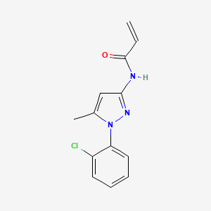 N-[1-(2-Chlorophenyl)-5-methylpyrazol-3-yl]prop-2-enamide