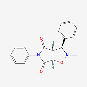 (3S,3aR,6aS)-2-methyl-3,5-diphenyl-hexahydro-2H-pyrrolo[3,4-d][1,2]oxazole-4,6-dione