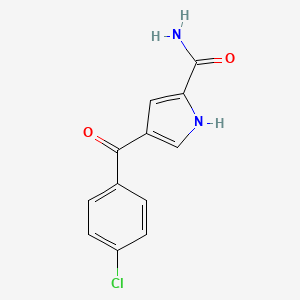 4-(4-chlorobenzoyl)-1H-pyrrole-2-carboxamide