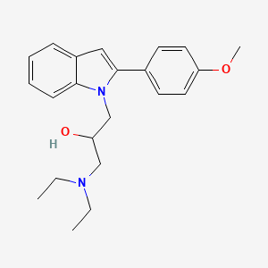 3-(Diethylamino)-1-[2-(4-methoxyphenyl)indolyl]propan-2-ol