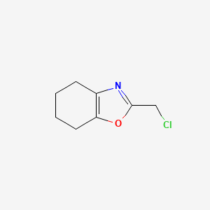 molecular formula C8H10ClNO B2893427 Benzoxazole, 2-(chloromethyl)-4,5,6,7-tetrahydro- CAS No. 139549-15-8