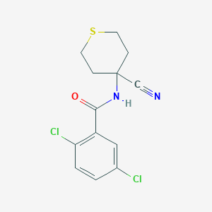 molecular formula C13H12Cl2N2OS B2893437 2,5-dichloro-N-(4-cyanothian-4-yl)benzamide CAS No. 2094298-33-4