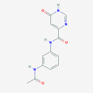 N-(3-acetamidophenyl)-6-hydroxypyrimidine-4-carboxamide