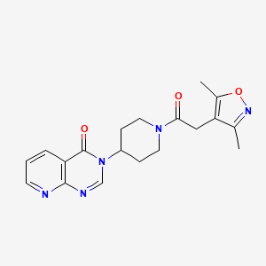 3-(1-(2-(3,5-dimethylisoxazol-4-yl)acetyl)piperidin-4-yl)pyrido[2,3-d]pyrimidin-4(3H)-one