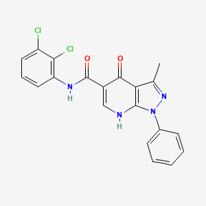 N-(2,3-dichlorophenyl)-3-methyl-4-oxo-1-phenyl-4,7-dihydro-1H-pyrazolo[3,4-b]pyridine-5-carboxamide