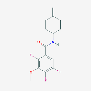 2,4,5-trifluoro-3-methoxy-N-(4-methylidenecyclohexyl)benzamide