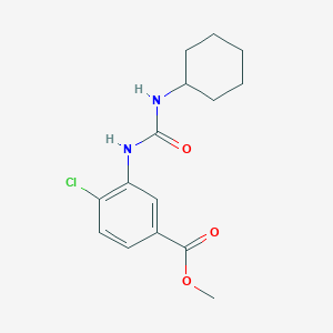 Methyl 4-chloro-3-(3-cyclohexylureido)benzoate