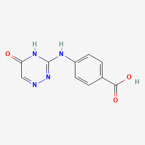 4-[(5-oxo-4H-1,2,4-triazin-3-yl)amino]benzoic acid