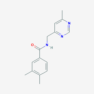 3,4-dimethyl-N-((6-methylpyrimidin-4-yl)methyl)benzamide