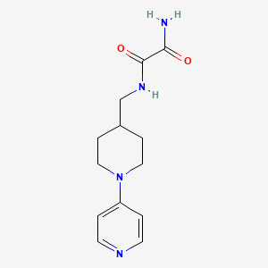 molecular formula C13H18N4O2 B2893470 N1-((1-(吡啶-4-基)哌啶-4-基)甲基)草酰胺 CAS No. 2034587-41-0
