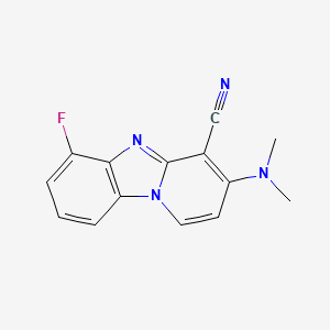 3-(Dimethylamino)-6-fluoropyrido[1,2-a][1,3]benzimidazole-4-carbonitrile