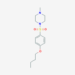 molecular formula C15H24N2O3S B2893477 1-[(4-Butoxyphenyl)sulfonyl]-4-methylpiperazine CAS No. 324776-47-8