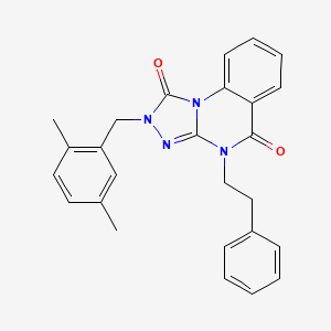 2-(2,5-dimethylbenzyl)-4-phenethyl-[1,2,4]triazolo[4,3-a]quinazoline-1,5(2H,4H)-dione