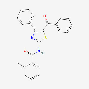 N-(5-benzoyl-4-phenyl-1,3-thiazol-2-yl)-2-methylbenzamide