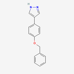 4-(4-phenylmethoxyphenyl)-1H-pyrazole