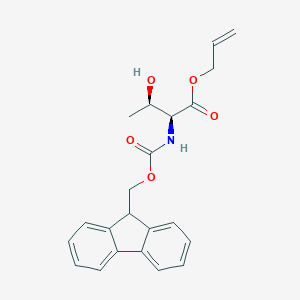 molecular formula C22H23NO5 B028935 N-Fmoc-L-苏氨酸烯丙基酯 CAS No. 136523-92-7