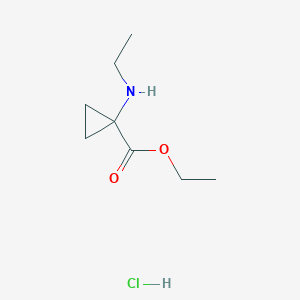 Ethyl 1-(ethylamino)cyclopropane-1-carboxylate hydrochloride
