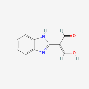 (2Z)-2-(1H-benzimidazol-2-yl)-3-hydroxyprop-2-enal