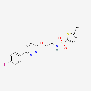 5-ethyl-N-(2-((6-(4-fluorophenyl)pyridazin-3-yl)oxy)ethyl)thiophene-2-sulfonamide