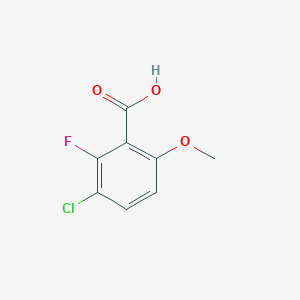 molecular formula C8H6ClFO3 B2893522 3-Chloro-2-fluoro-6-methoxybenzoic acid CAS No. 1782016-34-5