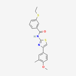3-(ethylthio)-N-(4-(4-methoxy-3-methylphenyl)thiazol-2-yl)benzamide