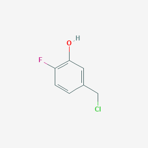 molecular formula C7H6ClFO B2893529 5-(氯甲基)-2-氟苯酚 CAS No. 1261615-37-5