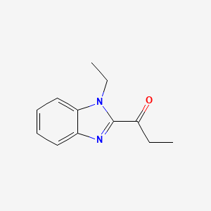 1-(1-ethyl-1H-1,3-benzodiazol-2-yl)propan-1-one