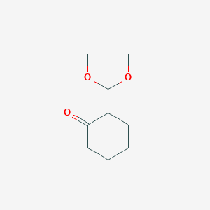 molecular formula C9H16O3 B2893539 2-(Dimethoxymethyl)cyclohexanone CAS No. 15839-38-0