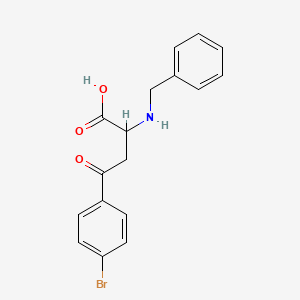 molecular formula C17H16BrNO3 B2893550 2-(Benzylamino)-4-(4-bromophenyl)-4-oxobutanoic acid CAS No. 1031756-56-5