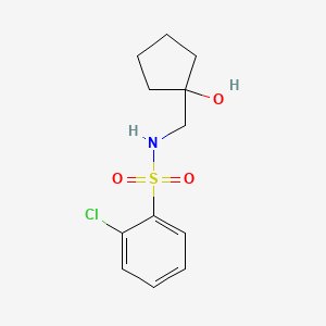 2-chloro-N-((1-hydroxycyclopentyl)methyl)benzenesulfonamide