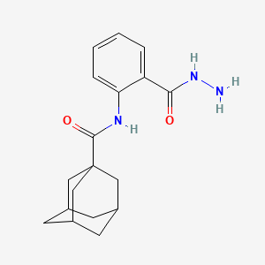molecular formula C18H23N3O2 B2893563 N-[2-(hydrazinecarbonyl)phenyl]adamantane-1-carboxamide CAS No. 299443-58-6