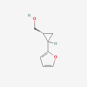 molecular formula C8H10O2 B2893573 [(1R,2R)-2-(Furan-2-yl)cyclopropyl]methanol CAS No. 1821781-95-6