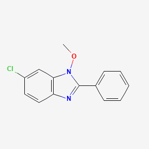 molecular formula C14H11ClN2O B2893588 6-chloro-1-methoxy-2-phenyl-1H-1,3-benzimidazole CAS No. 338978-73-7