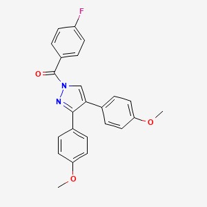 [3,4-bis(4-methoxyphenyl)-1H-pyrazol-1-yl](4-fluorophenyl)methanone