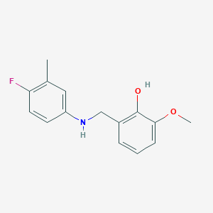 2-{[(4-Fluoro-3-methylphenyl)amino]methyl}-6-methoxyphenol