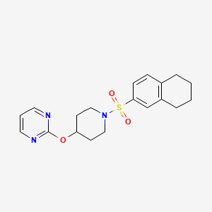 2-((1-((5,6,7,8-Tetrahydronaphthalen-2-yl)sulfonyl)piperidin-4-yl)oxy)pyrimidine