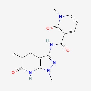 N-(1,5-dimethyl-6-oxo-4,5,6,7-tetrahydro-1H-pyrazolo[3,4-b]pyridin-3-yl)-1-methyl-2-oxo-1,2-dihydropyridine-3-carboxamide