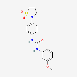 1-(4-(1,1-Dioxidoisothiazolidin-2-yl)phenyl)-3-(3-methoxyphenyl)urea